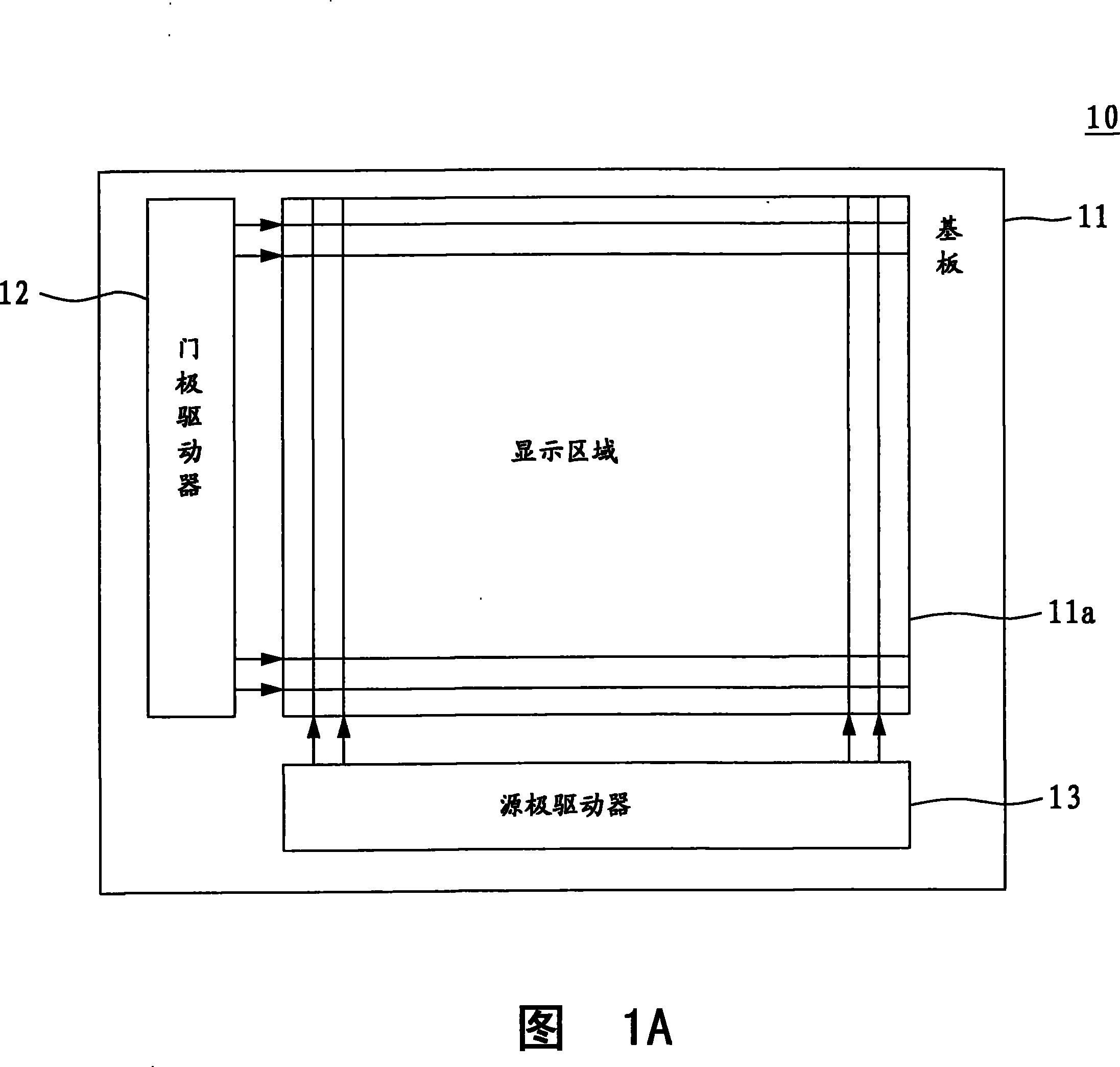 Mobile information device and display with narrow frame