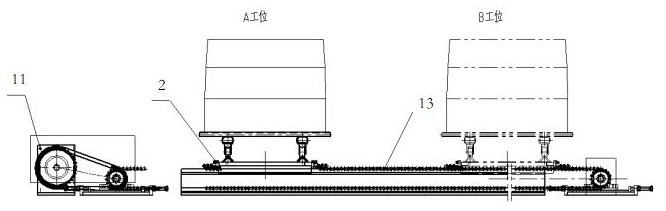 Simple boxless molding sand automatic molding production line and its method