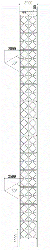 Large-span double-layer Bailey truss structure and construction method thereof