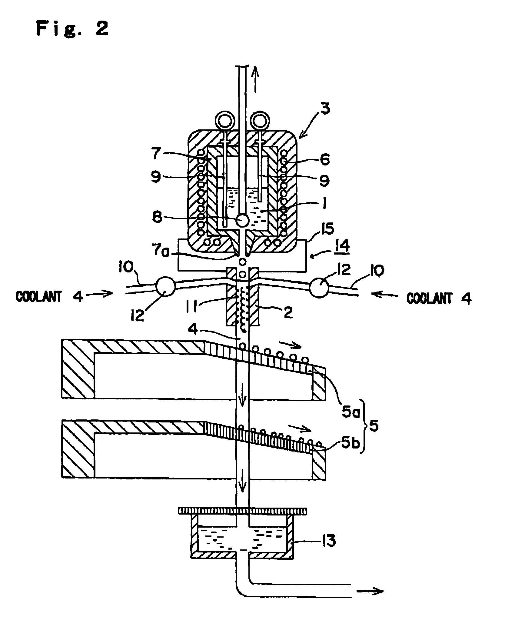 Method and apparatus for producing amorphous metal
