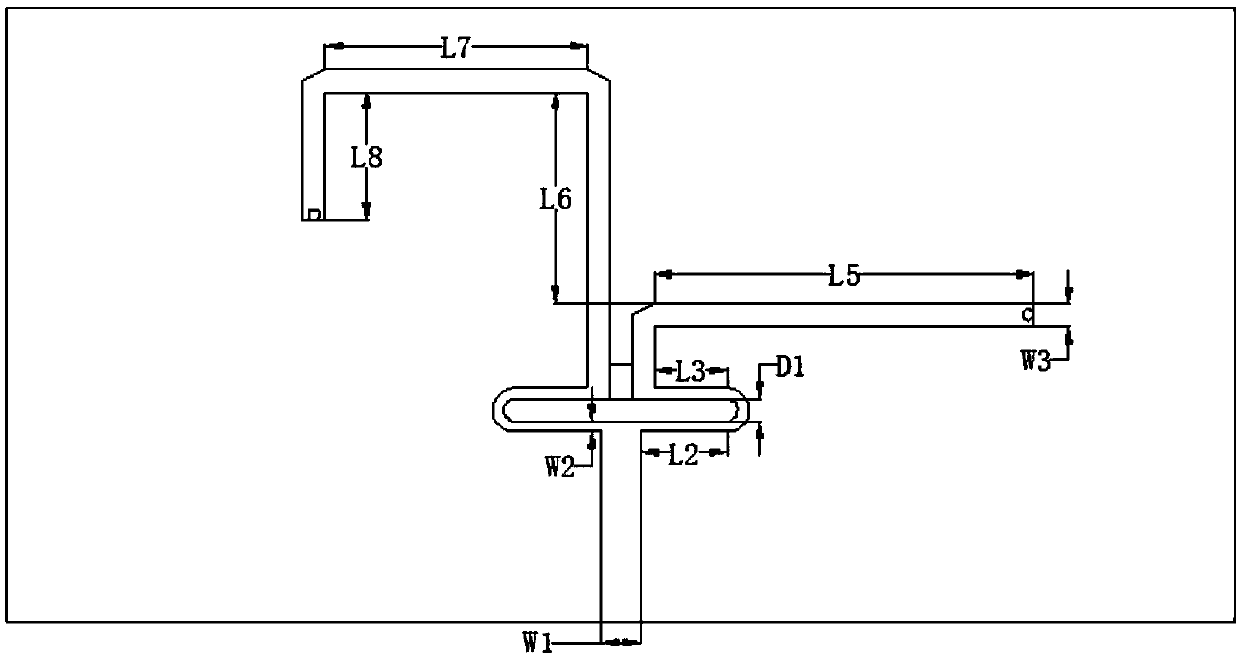 T-shaped balanced loading b1/l1 broadband satellite antenna based on l-slot