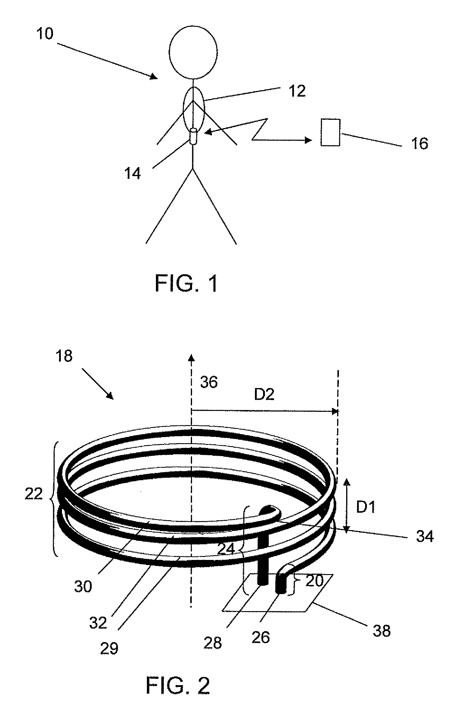 Antenna element for a portable communication device
