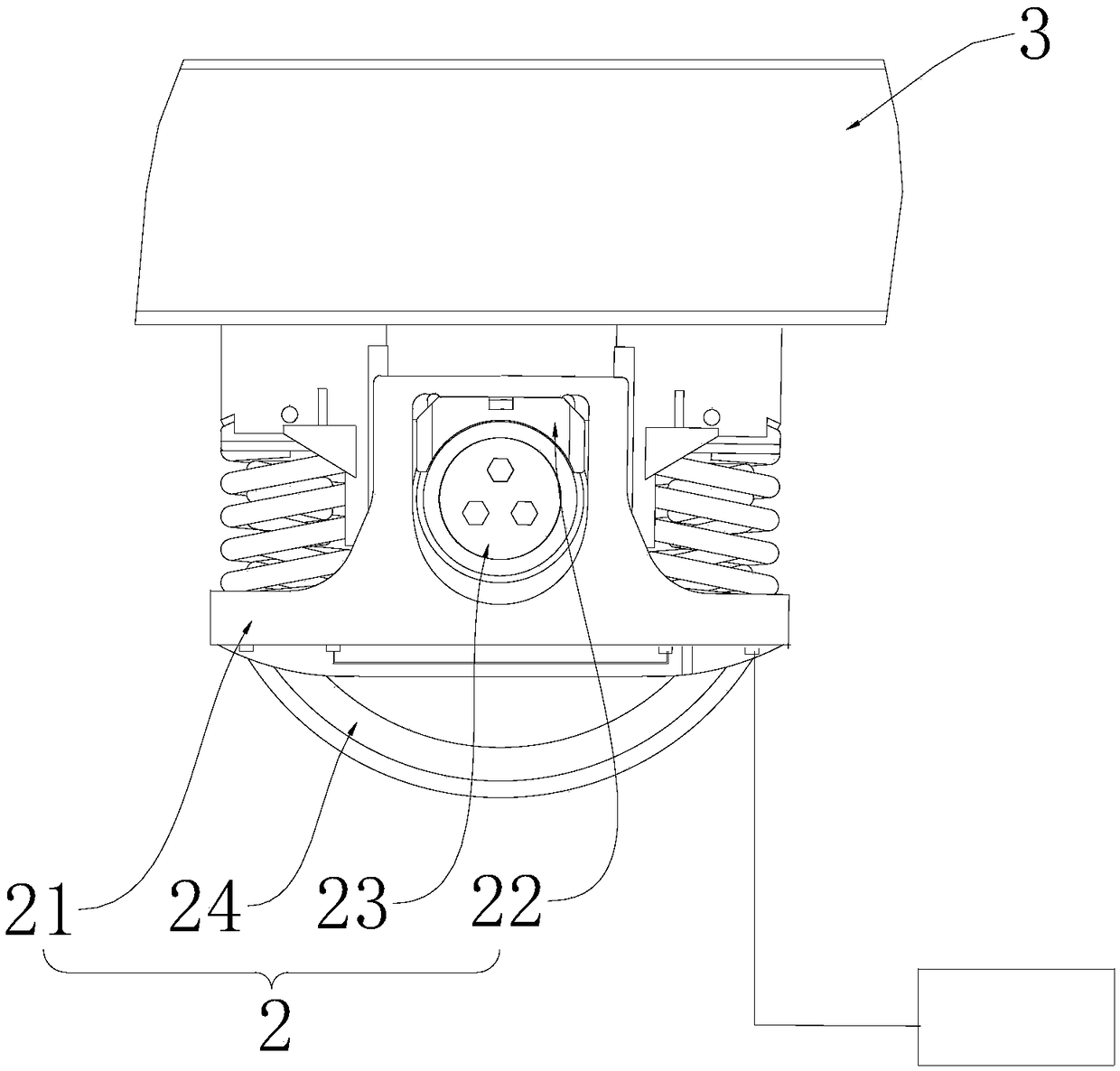 Weighing device of railway wagon