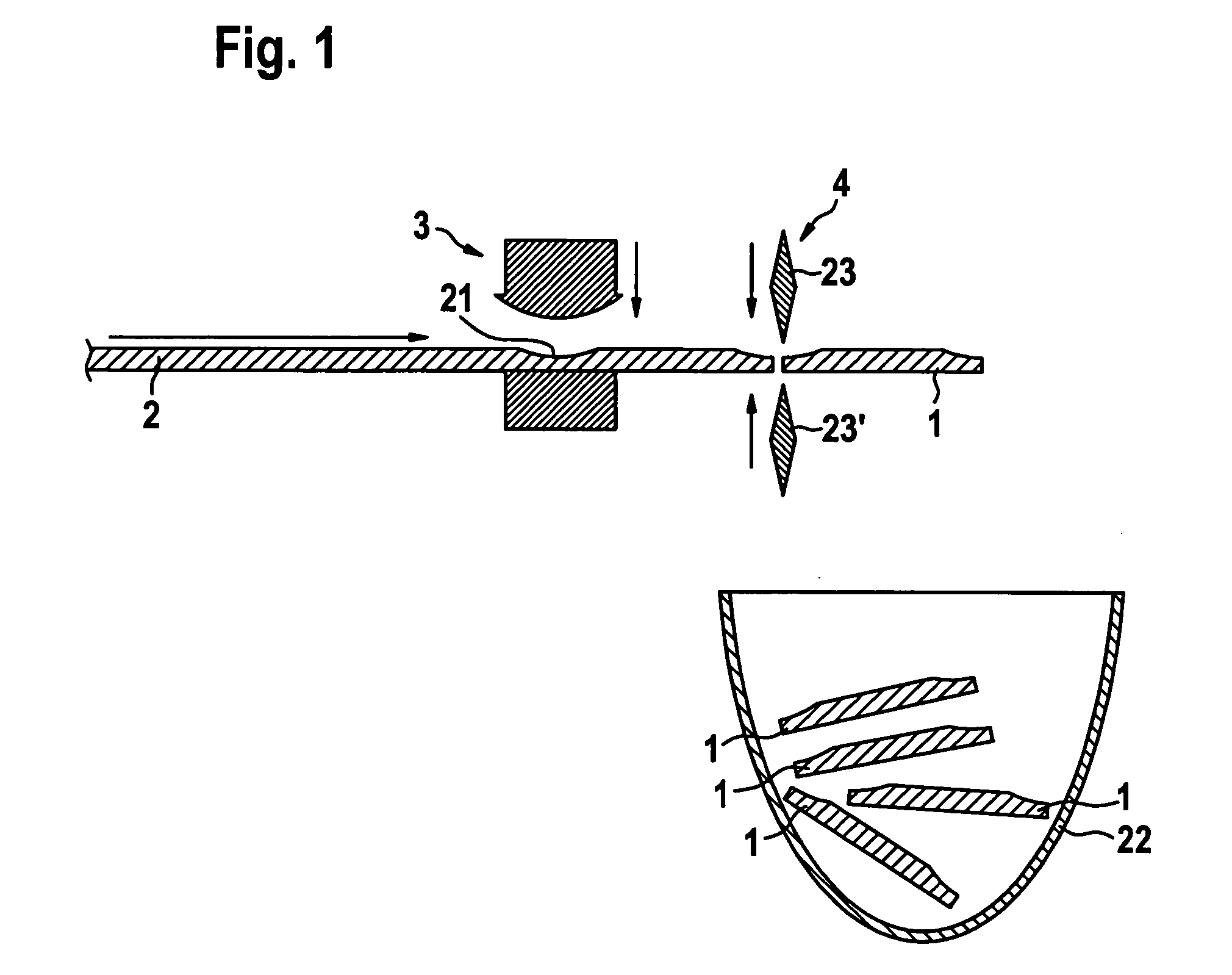 Method for producing a rocker pressure member, and stamping apparatusw