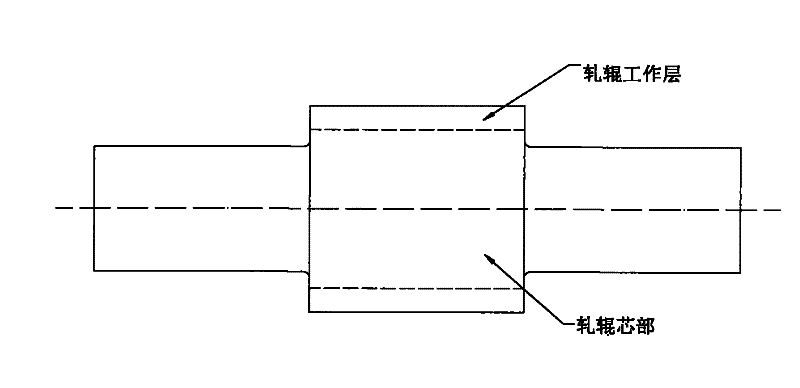 Cast steel back-up roller and preparation method thereof