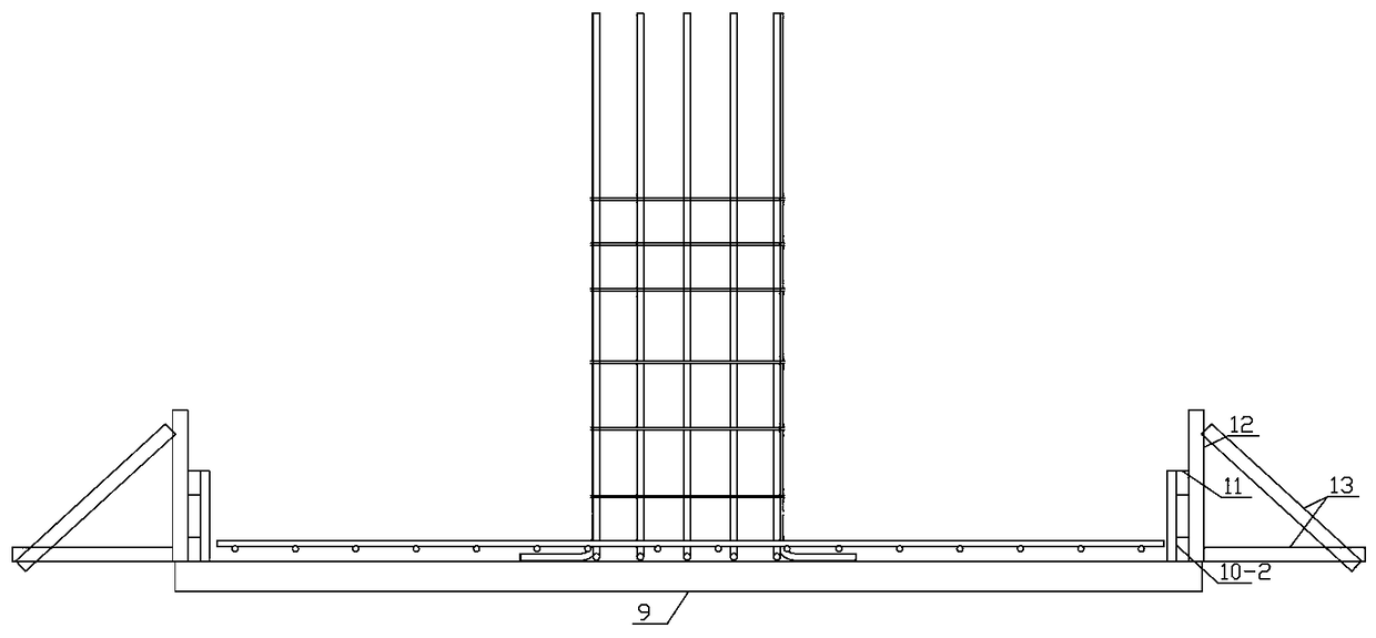 Independent foundation closed type formwork structure and process