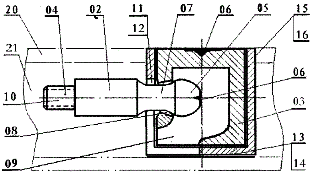 An eccentric locking assembly and a method for assembling a hollow profile