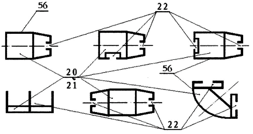 An eccentric locking assembly and a method for assembling a hollow profile