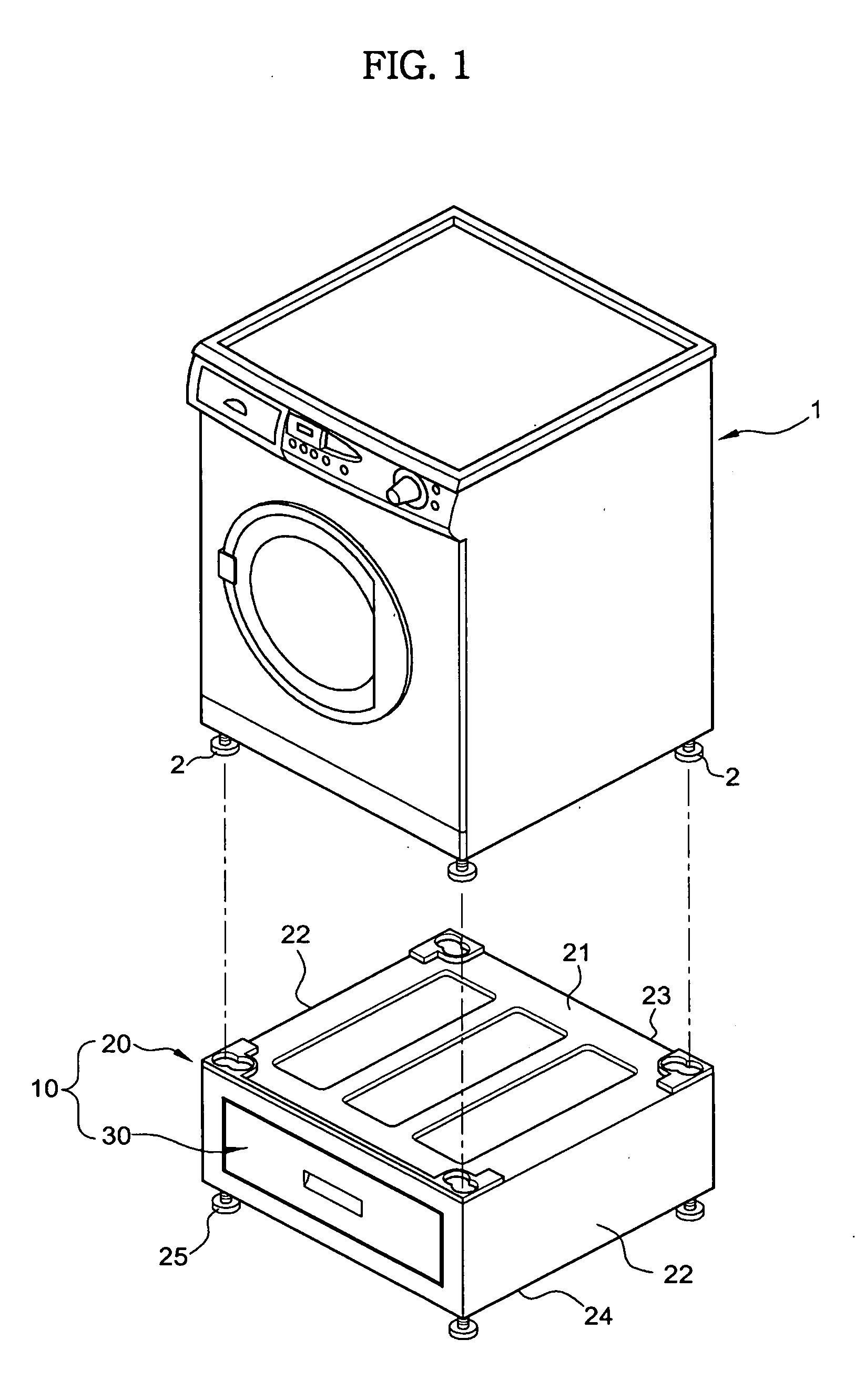 Supporter for clothes washing machine and clothes drying apparatus