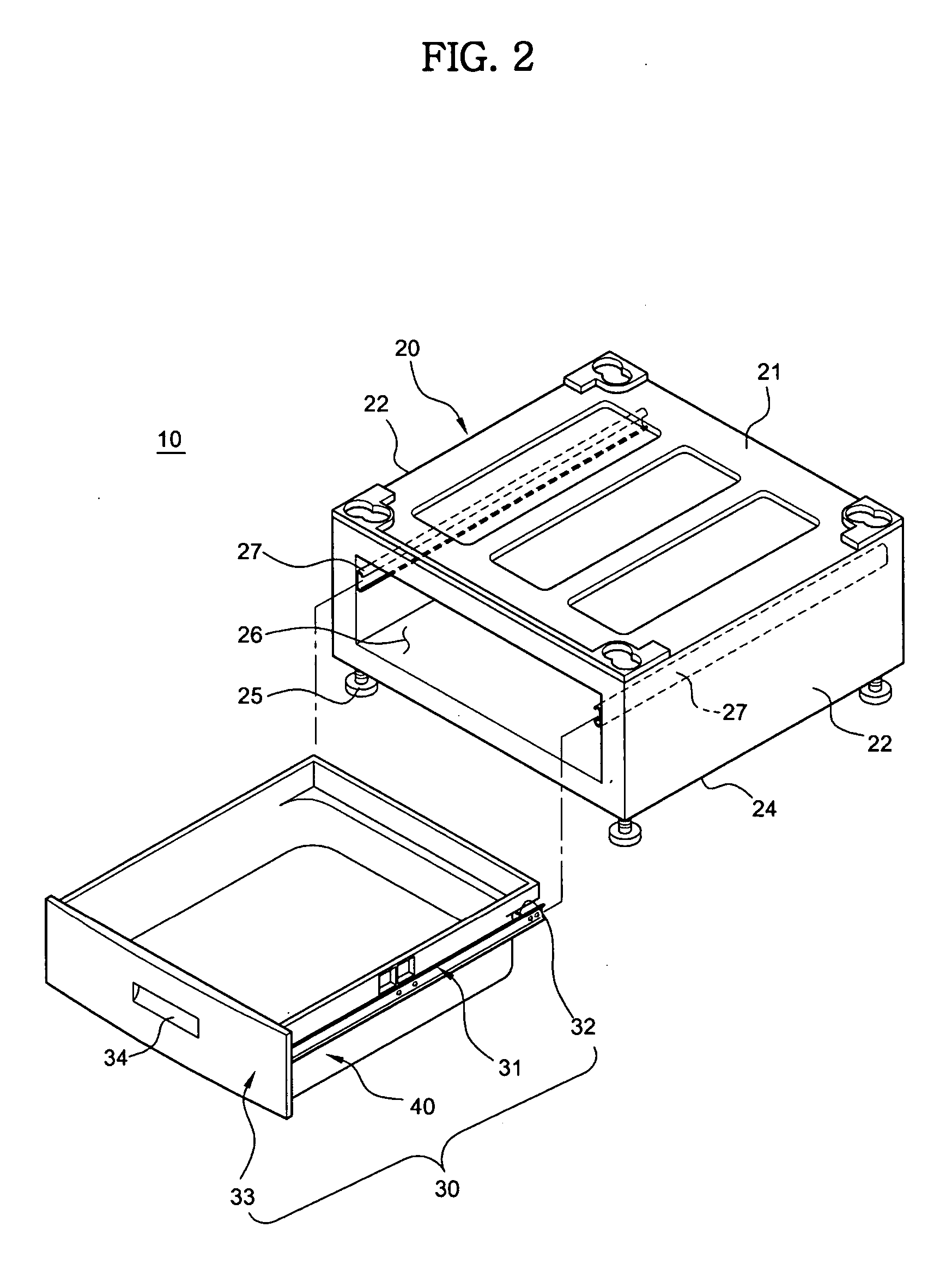 Supporter for clothes washing machine and clothes drying apparatus