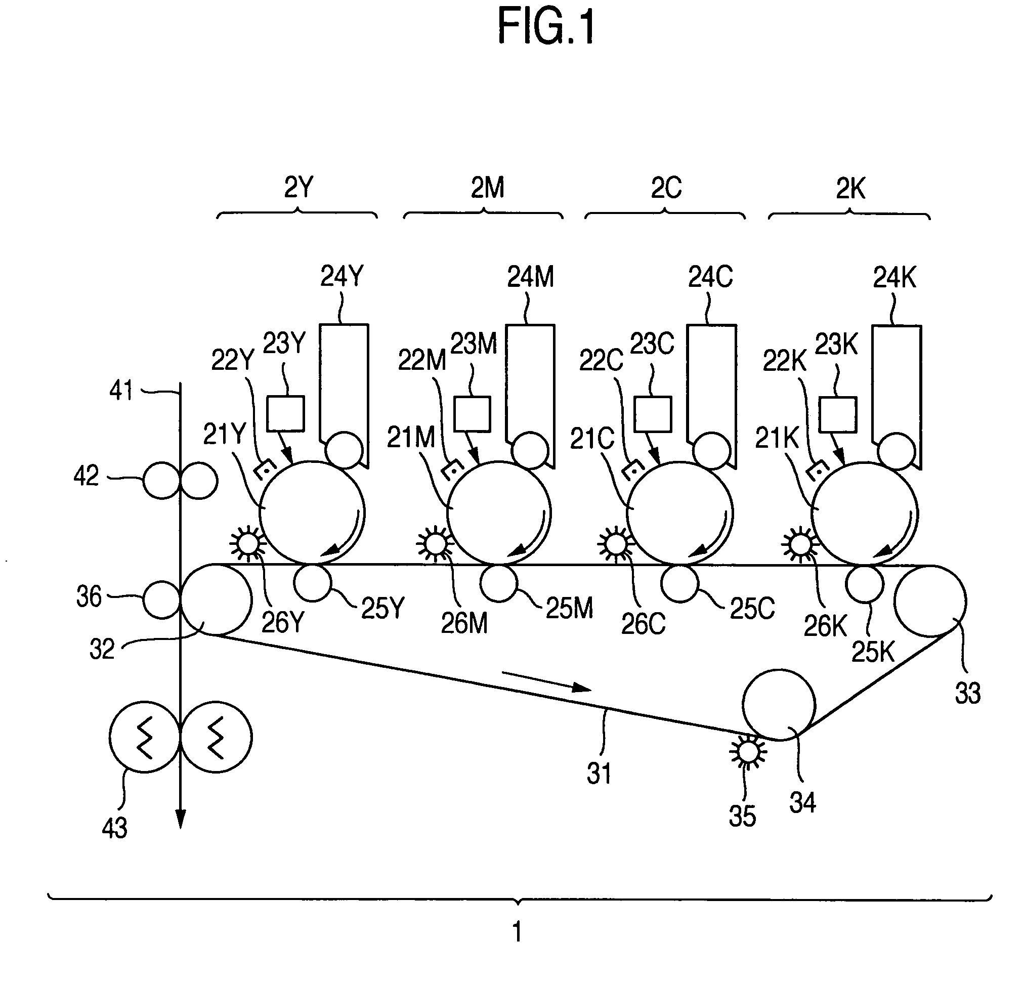 Rotary member driving mechanism, and image forming apparatus employing this mechanism