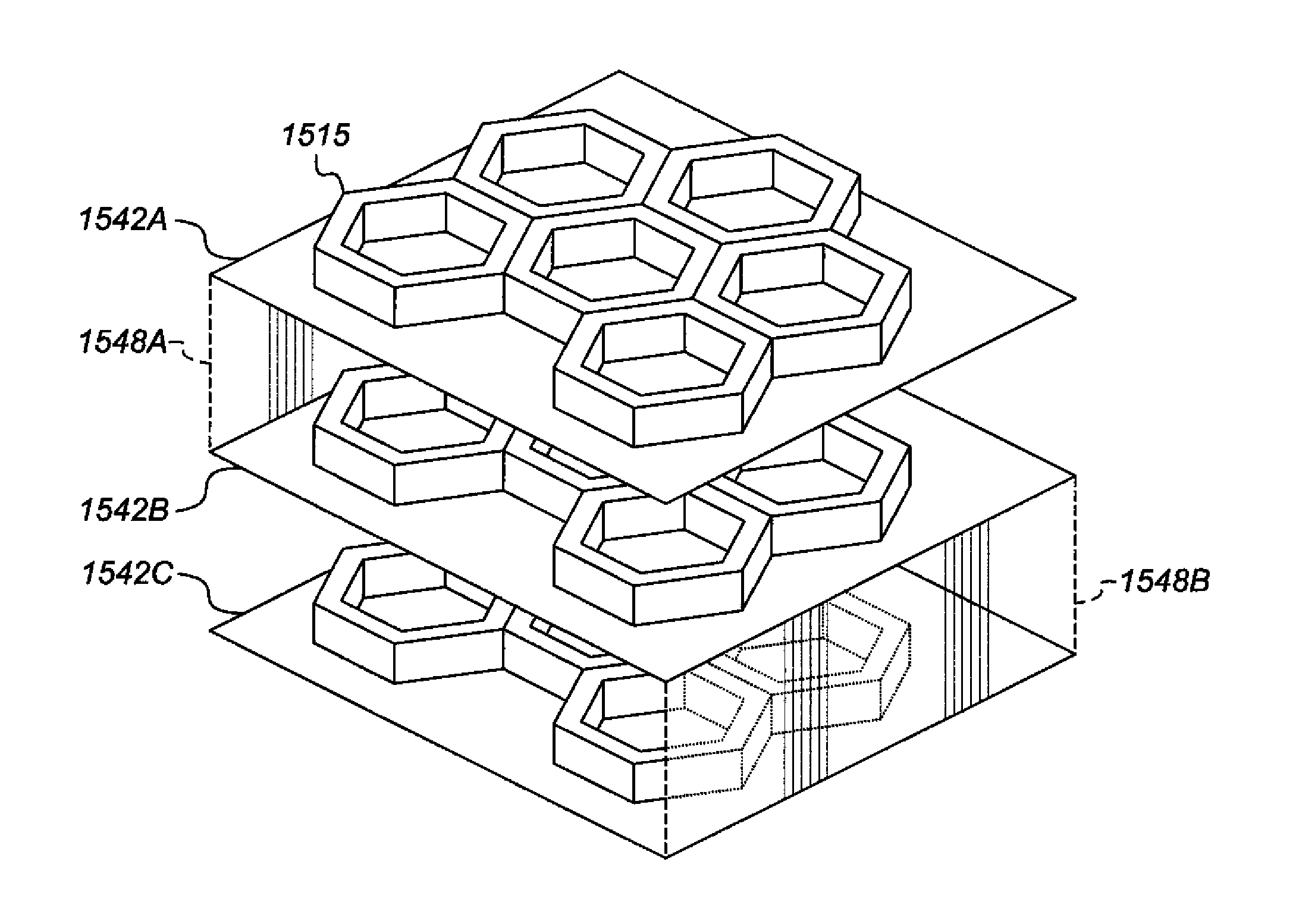 Forming three-dimensional structure from receiver