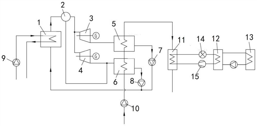 Ocean thermoelectric power generation cold seawater gradient utilization system