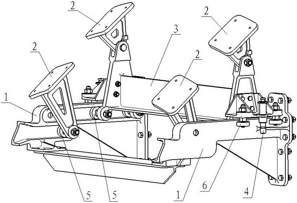 Drawing radome opening mechanism