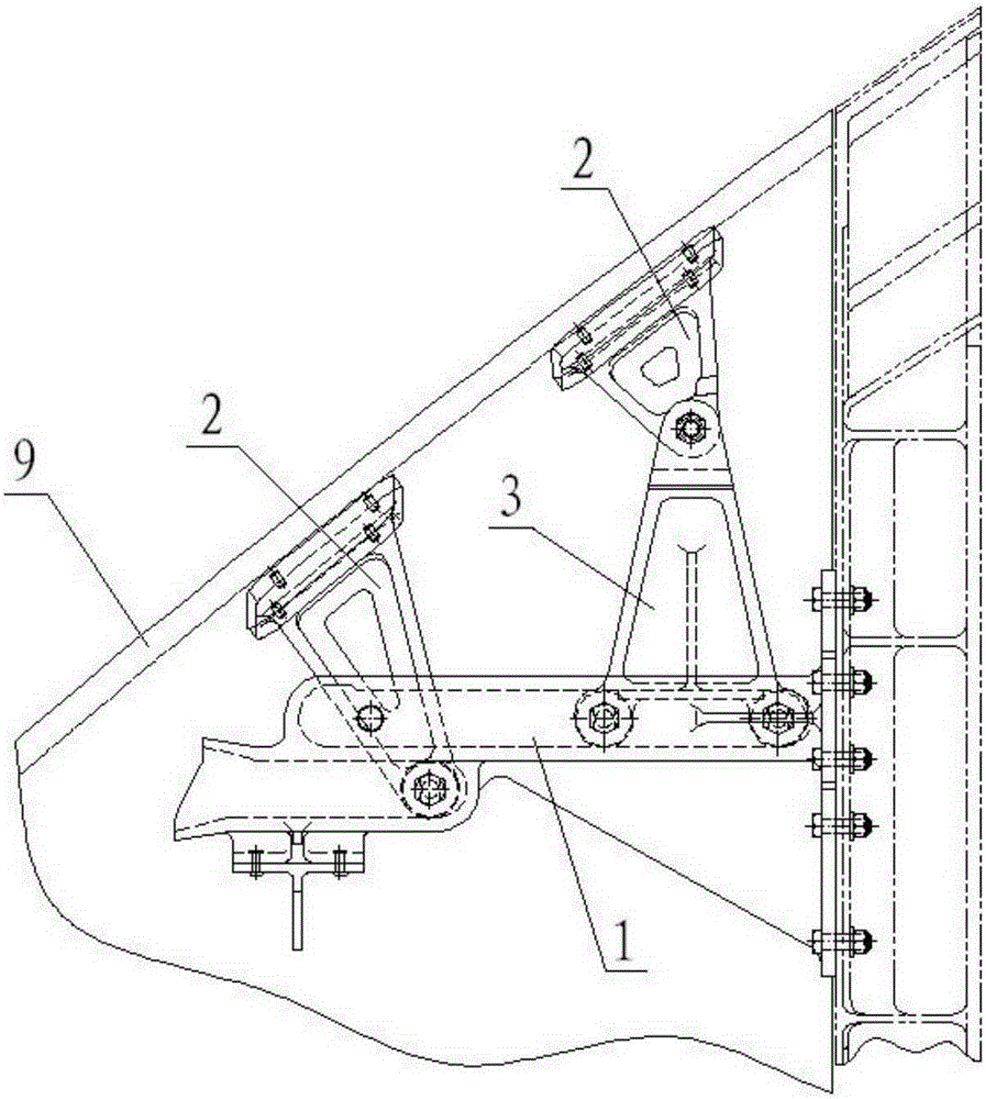 Drawing radome opening mechanism