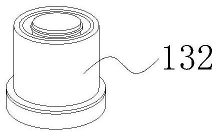 Automobile oil tank opening tangent inverted flanging die structure