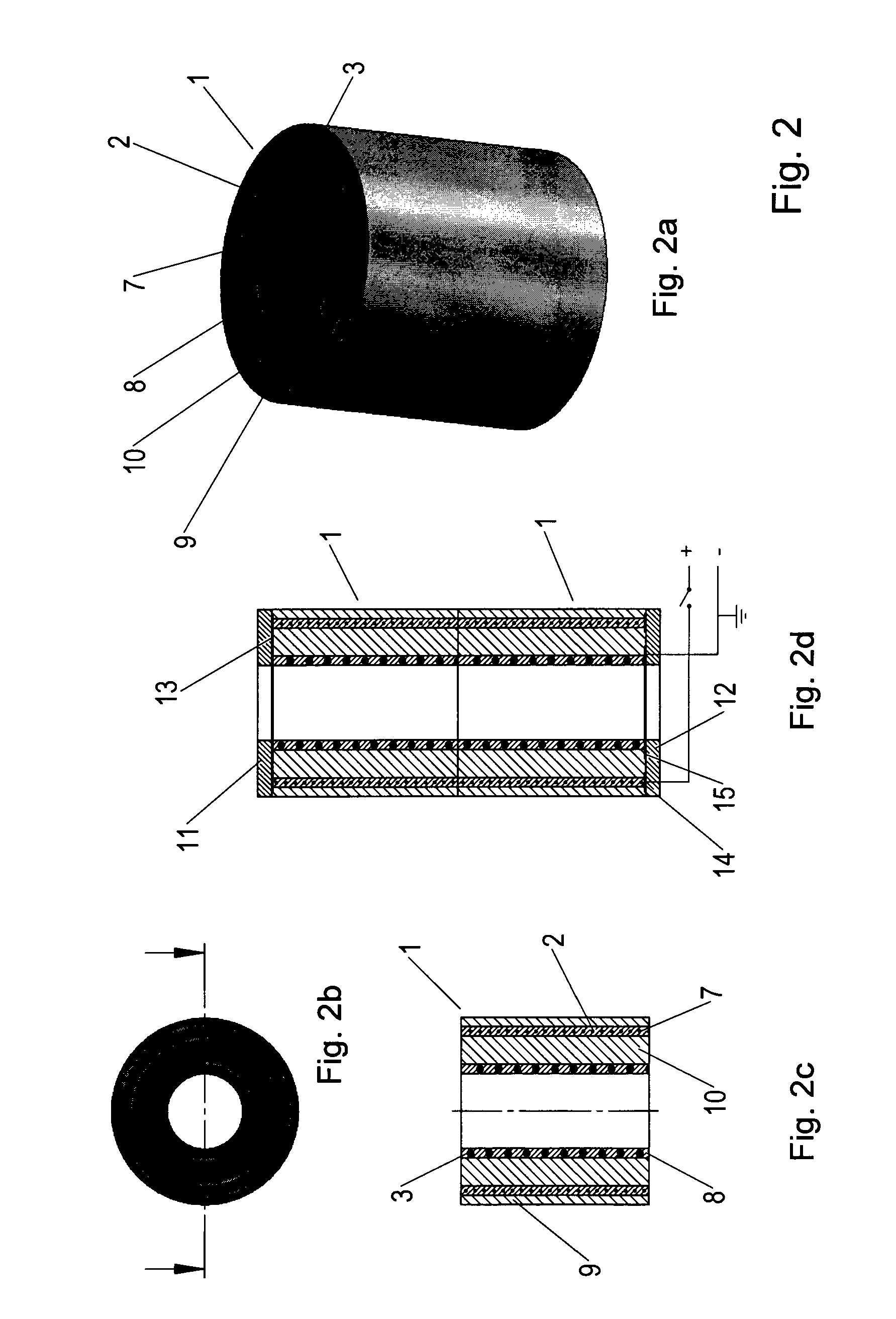 Actuator element and an actuator for generating a force and/or a movement