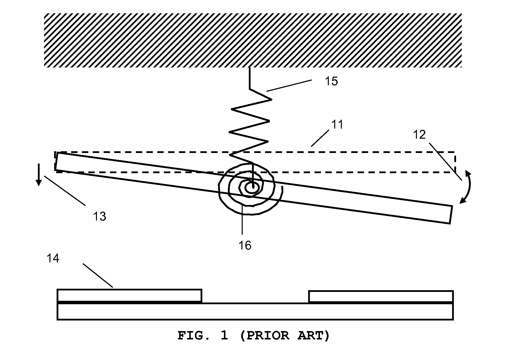 Discretely controlled micromirror device having multiple motions