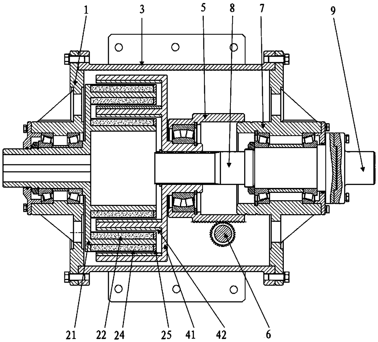 Magnetic eddy current energy-saving governor