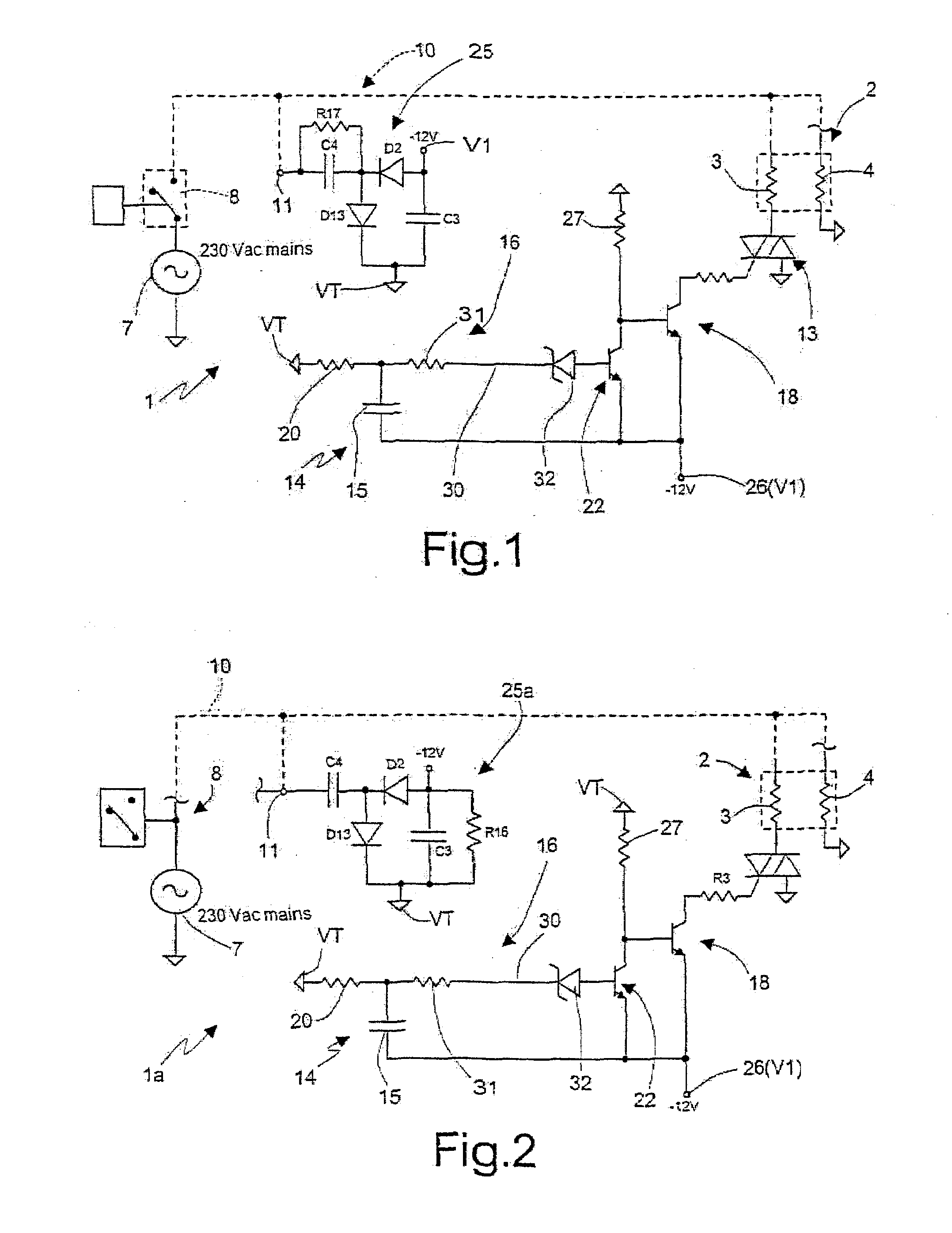 Electronic starter device for an electric motor, in particular for a compressor of a refrigerating circuit of an electric household appliance