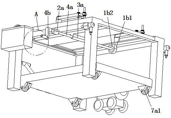 A green and environmentally friendly waste wood nailing auxiliary platform for building construction