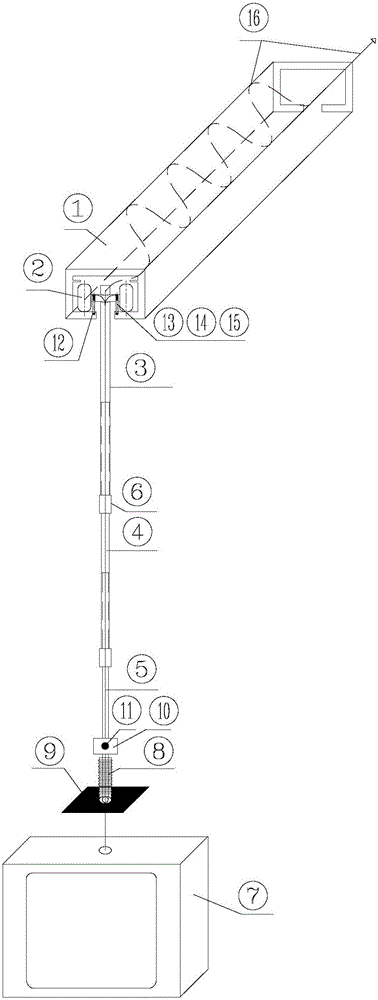 Movable extending-and-contracting control method for electrical equipment support in underground comprehensive pipe gallery