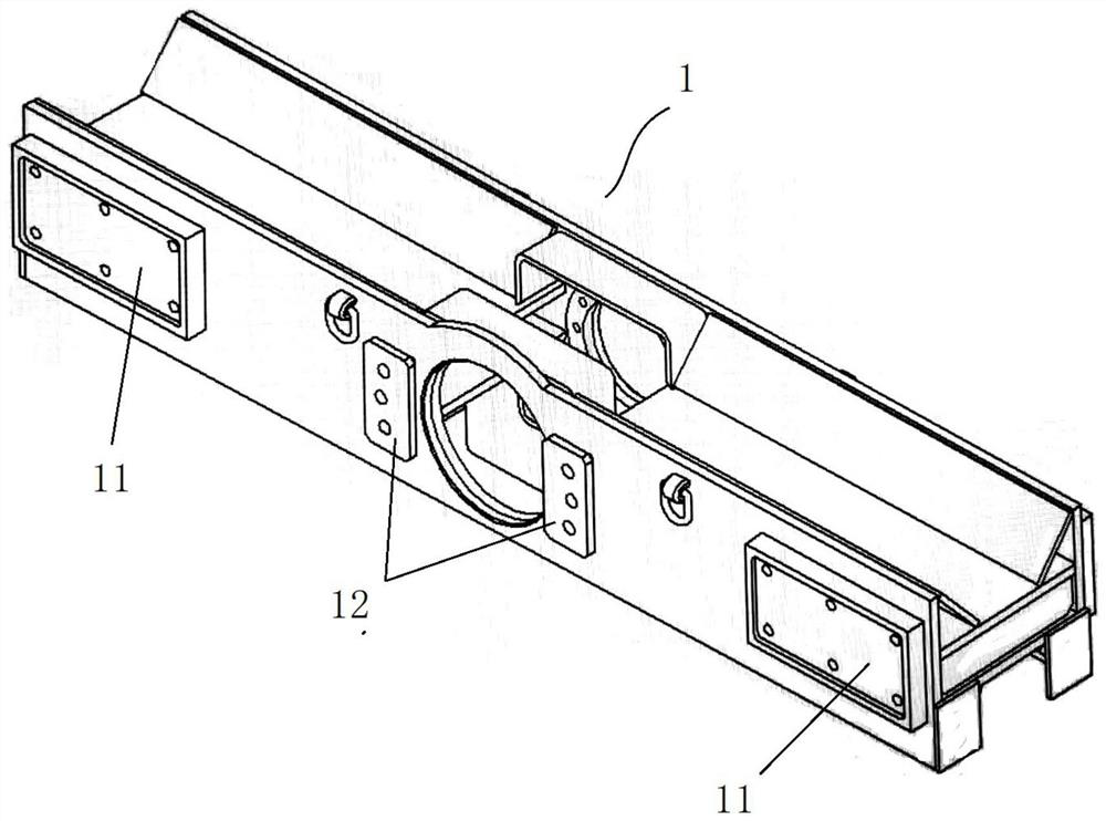 Transition trolley for supporting heavy-load anchor rod