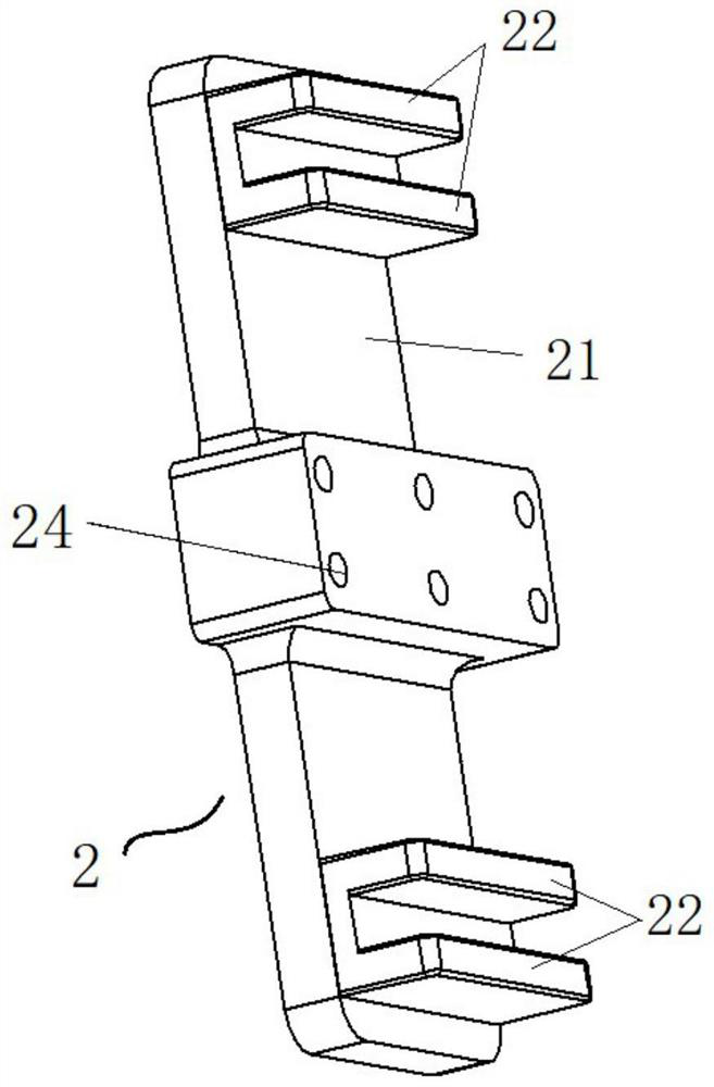 Transition trolley for supporting heavy-load anchor rod