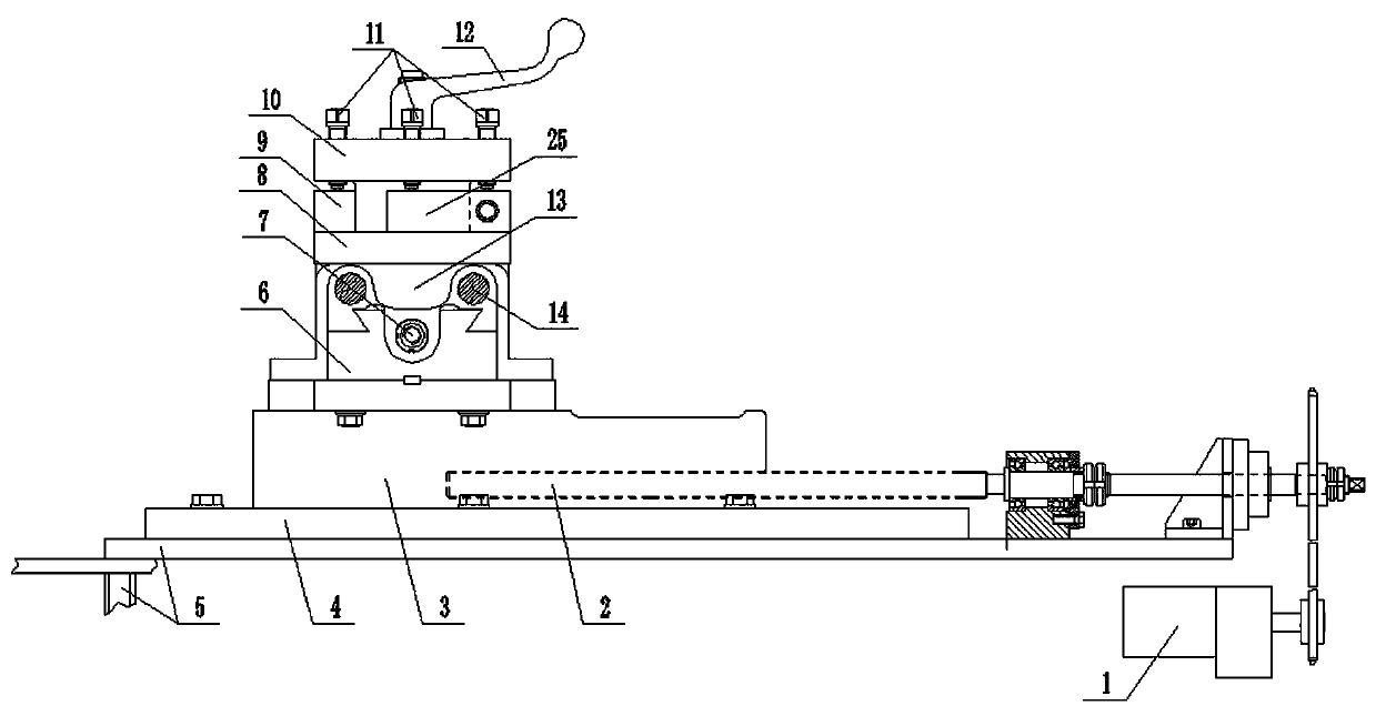 Rotary equipment rolling ring and riding wheel self turning device