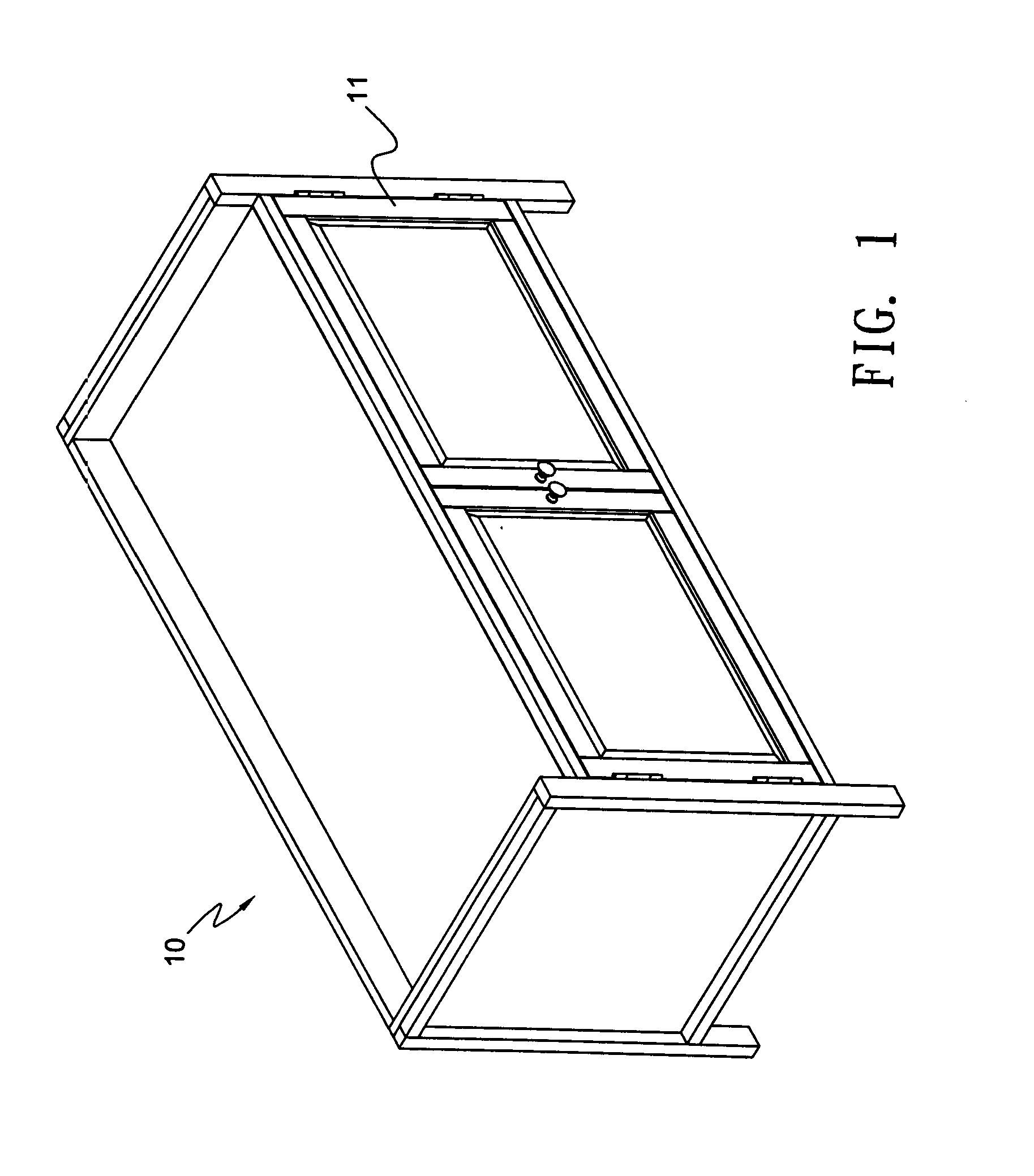 Bench cabinet assembly which can be assembled and disassembled without tools