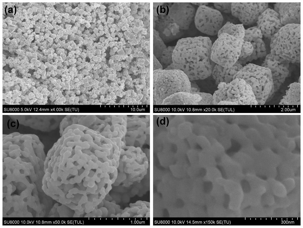 A kind of green preparation method and application of porous spongy ag square particles