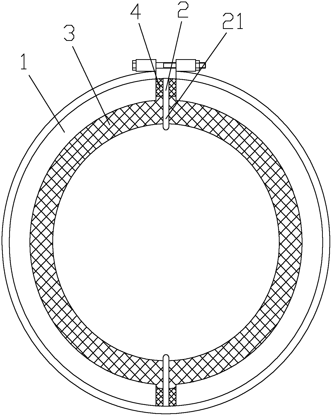 Split type bearing bush centrifugal casting method