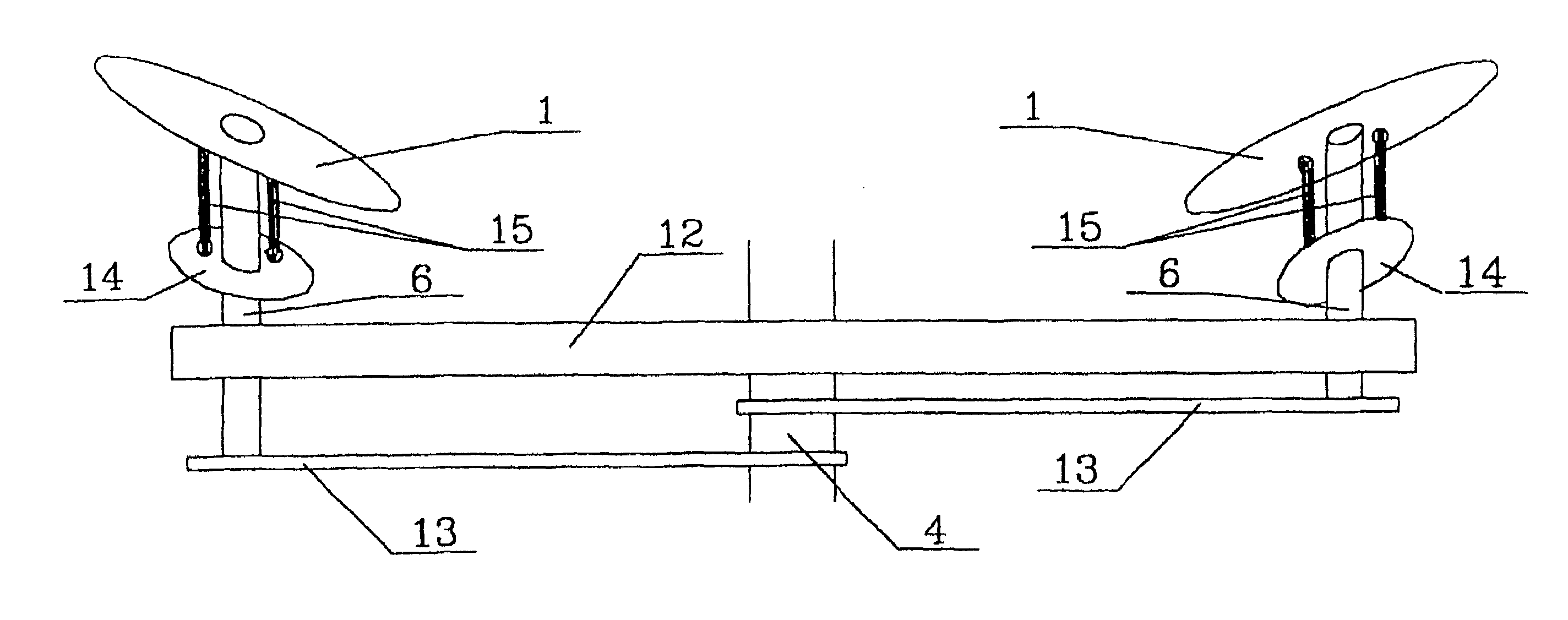 Method for producing a lift and a horizontal thrust