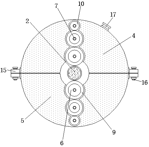 Water circulation heat dissipation structure driven by self power of motor