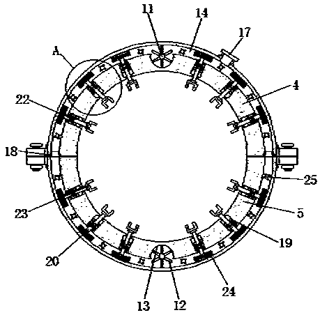 Water circulation heat dissipation structure driven by self power of motor