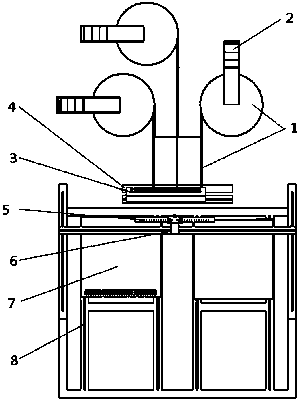 Tray placing equipment before spraying of neodymium iron boron products