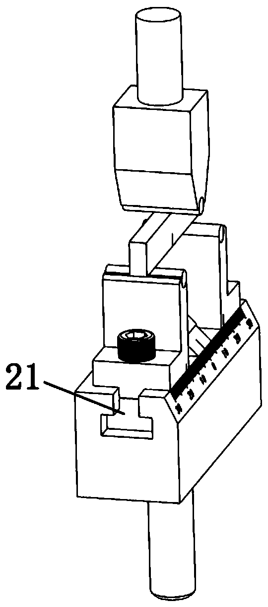 Non-contact crack opening displacement measuring device and method for bending fracture test