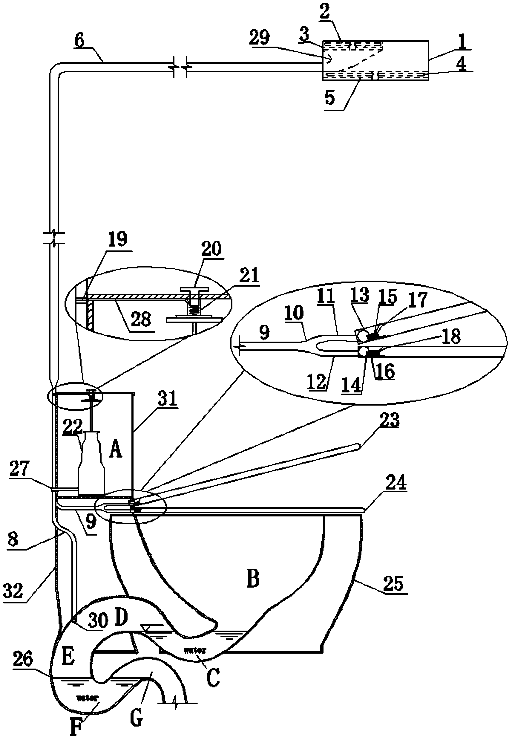 Closestool capable of conducting air exhaust deodorization and vacuum-assisted flushing