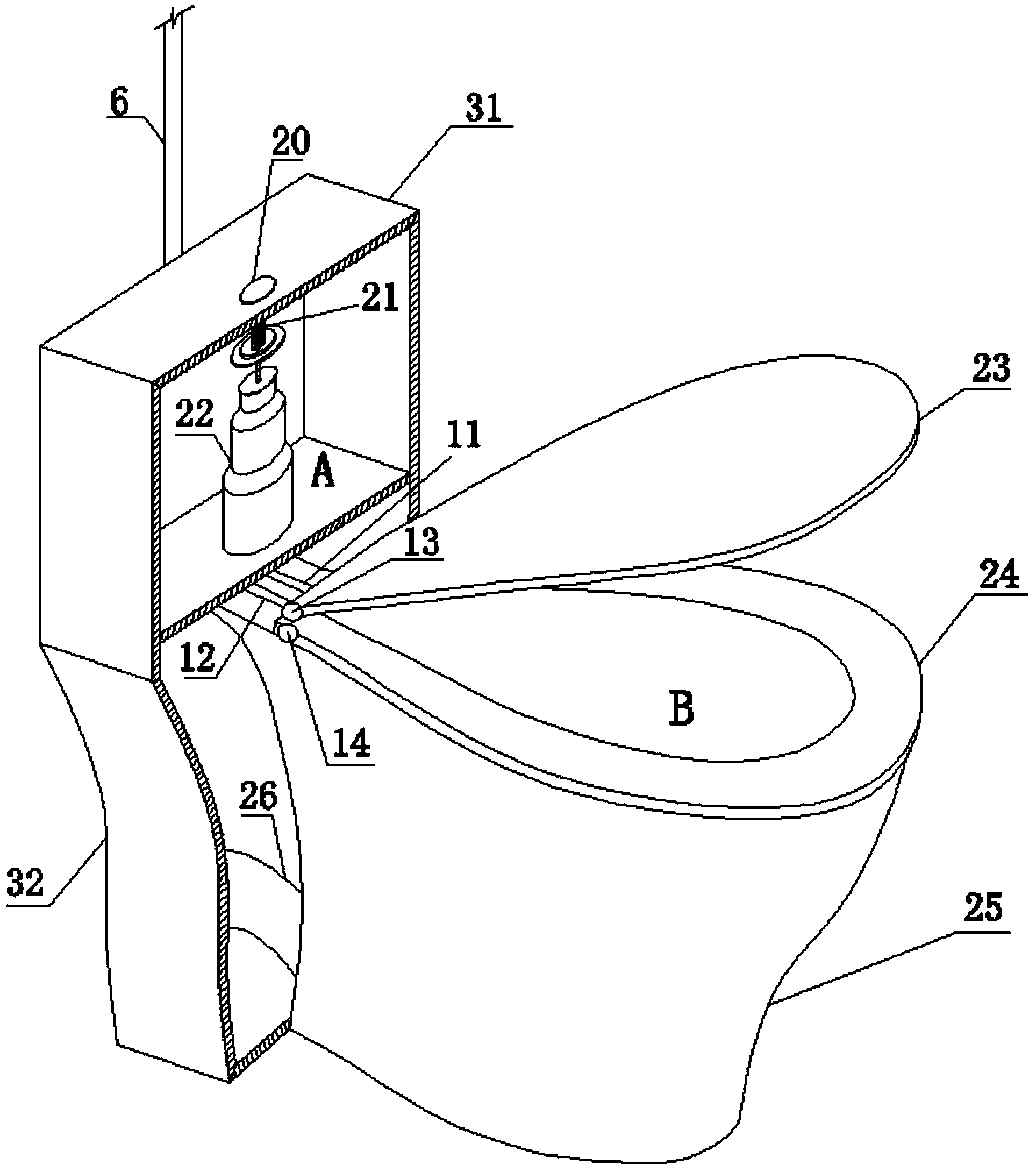 Closestool capable of conducting air exhaust deodorization and vacuum-assisted flushing