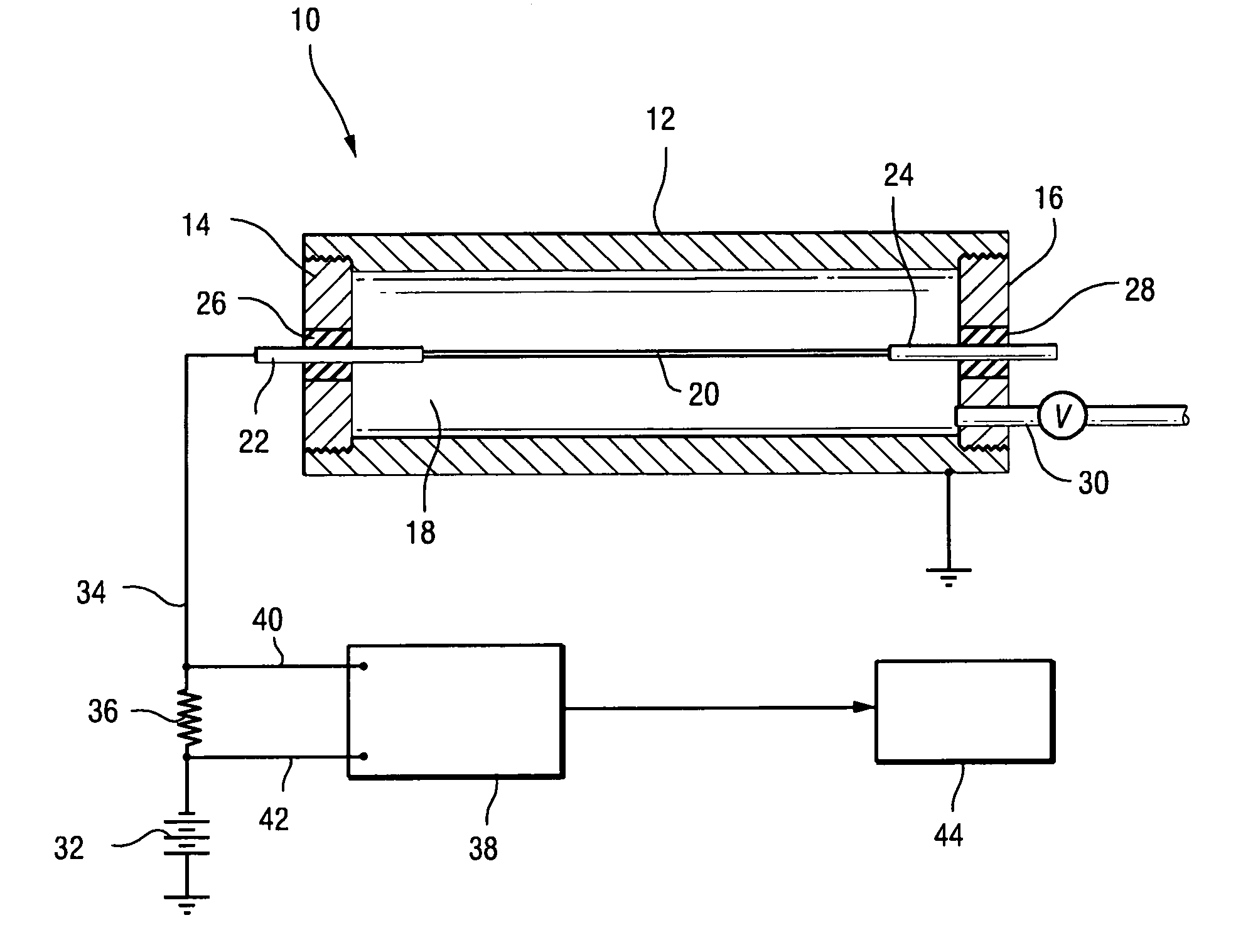 He-3 neutron proportional counter with internal leakage detection and related method