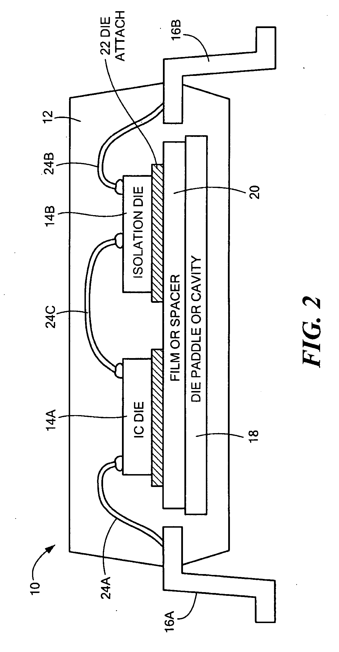 Packaged Microchip with Spacer for Mitigating Electrical Leakage Between Components