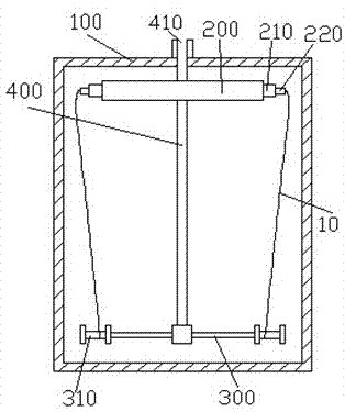 Diameter-variable fiber melting structure