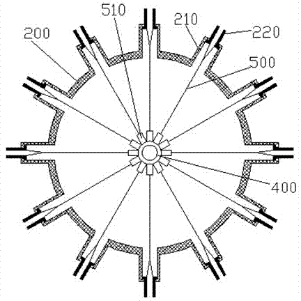 Diameter-variable fiber melting structure