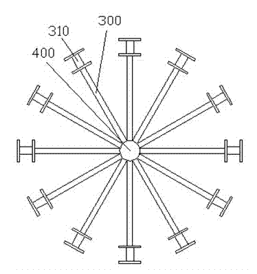 Diameter-variable fiber melting structure