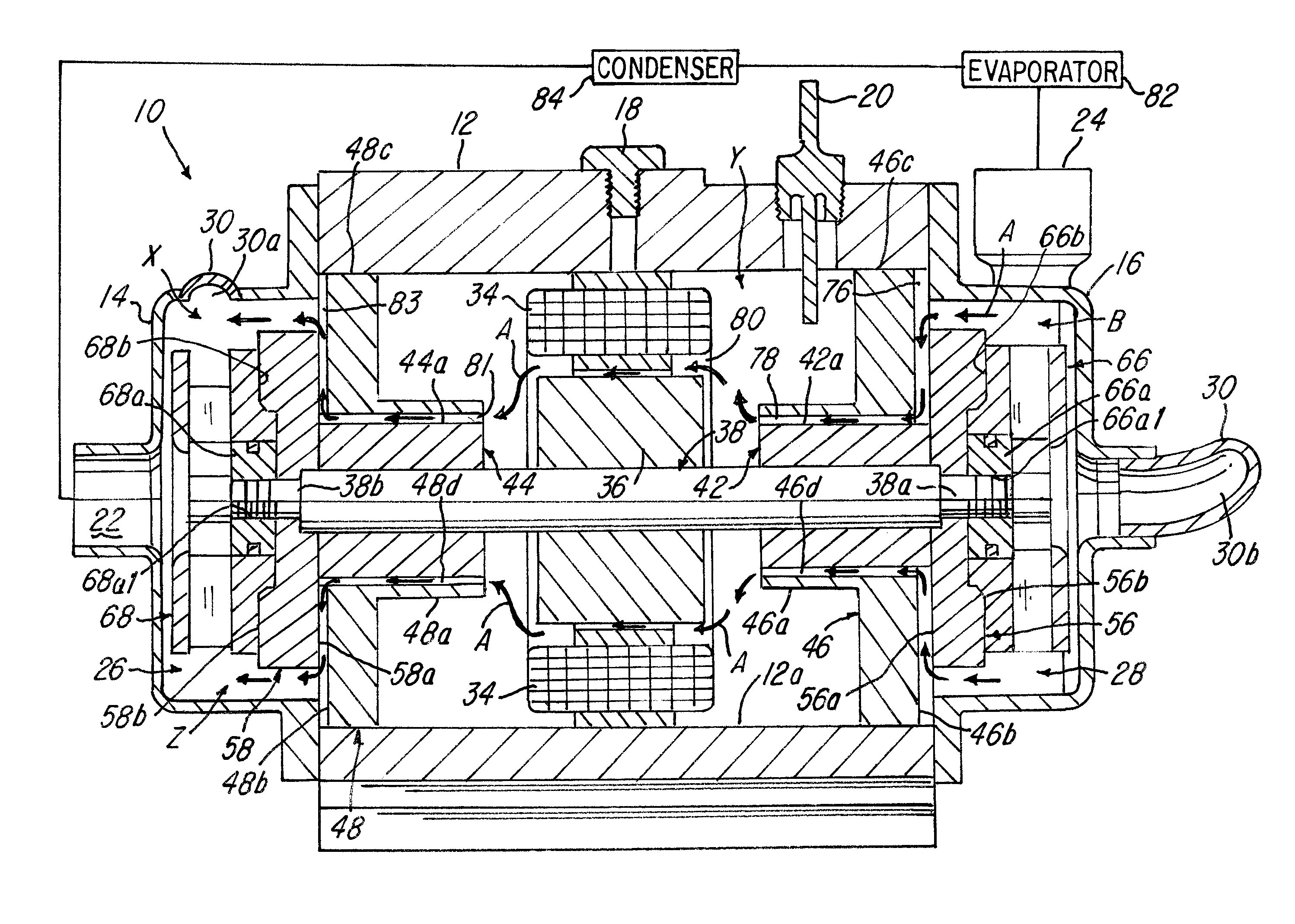 Two-stage hydrodynamic pump and method