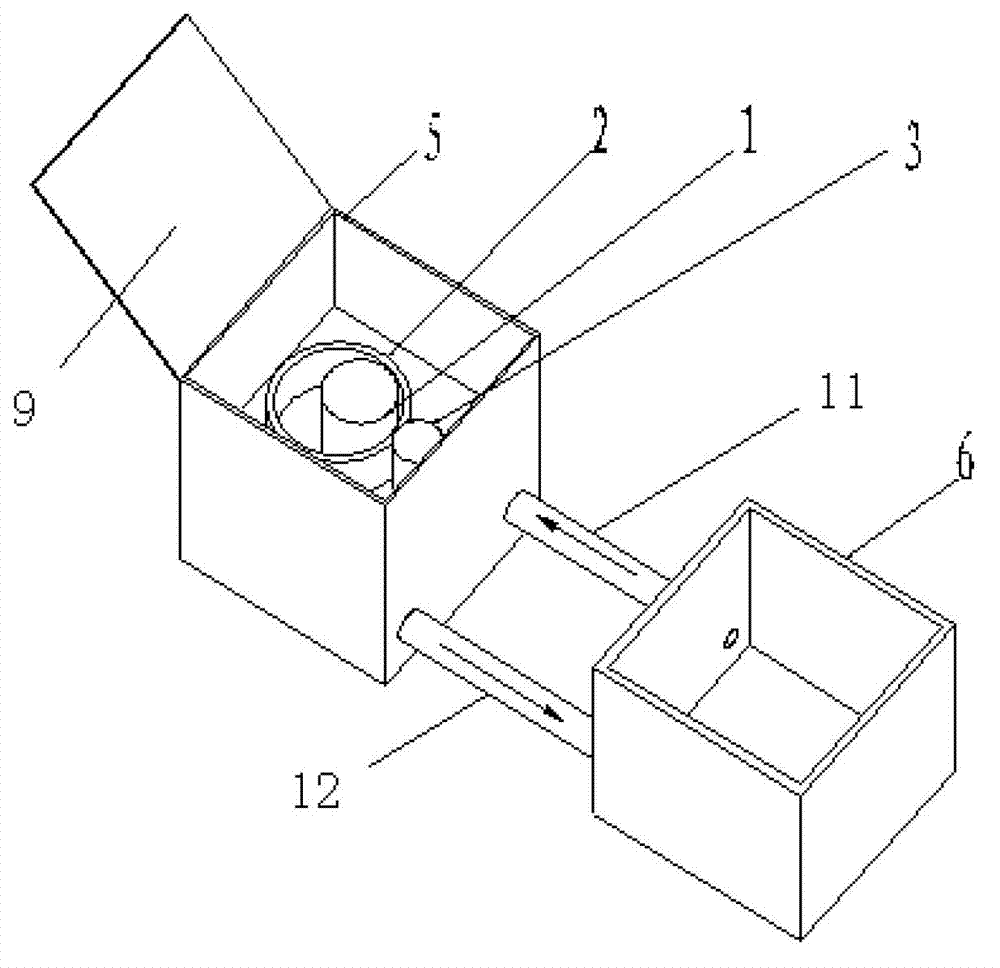 Liquid immersion cooling device for plastic forming of rotational part and process of liquid immersion cooling device