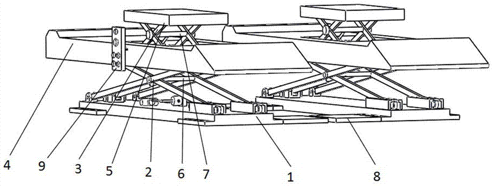 Lifter with double-layer lifting function and working method thereof