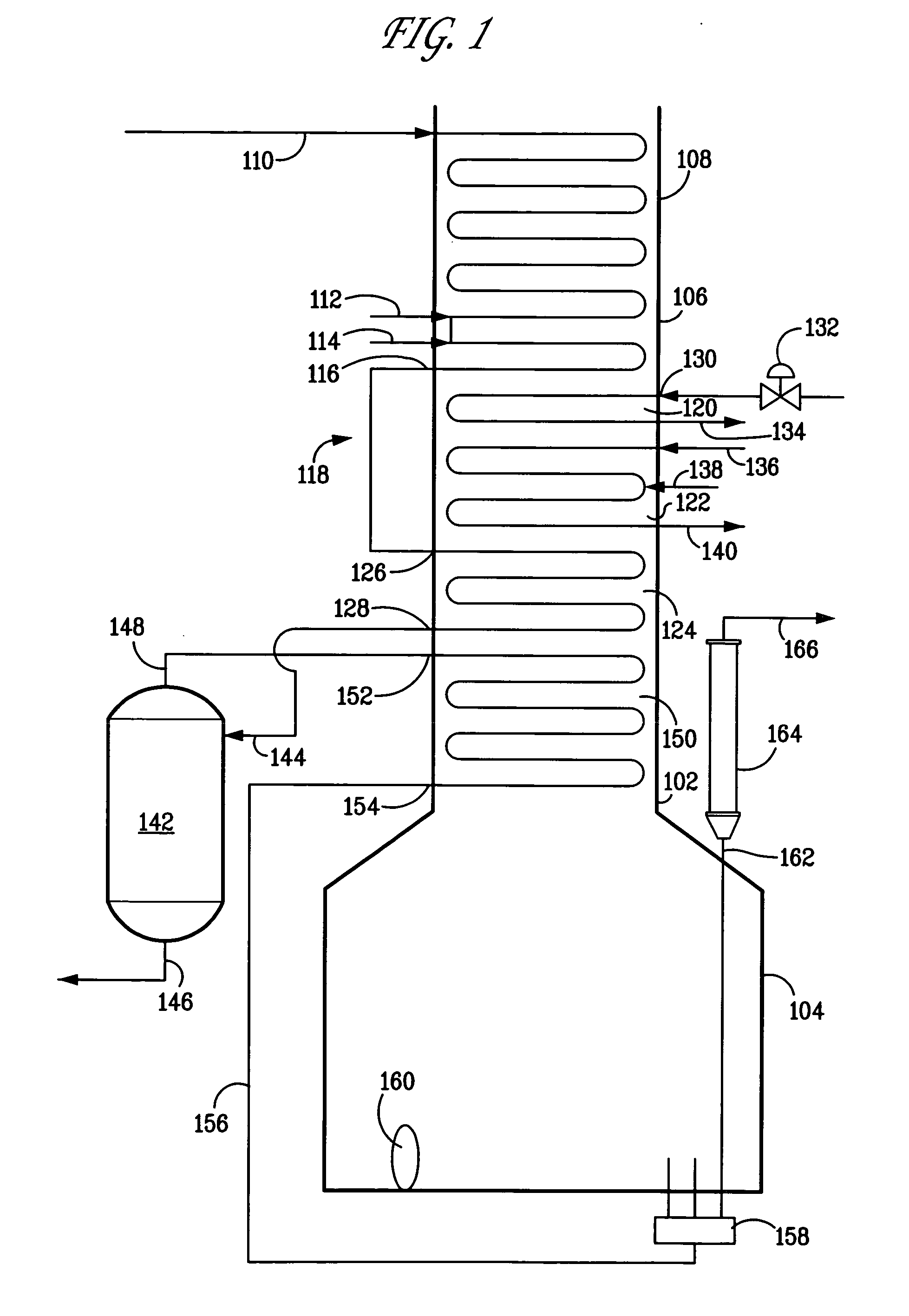 Apparatus and process for controlling temperature of heated feed directed to a flash drum whose overhead provides feed for cracking