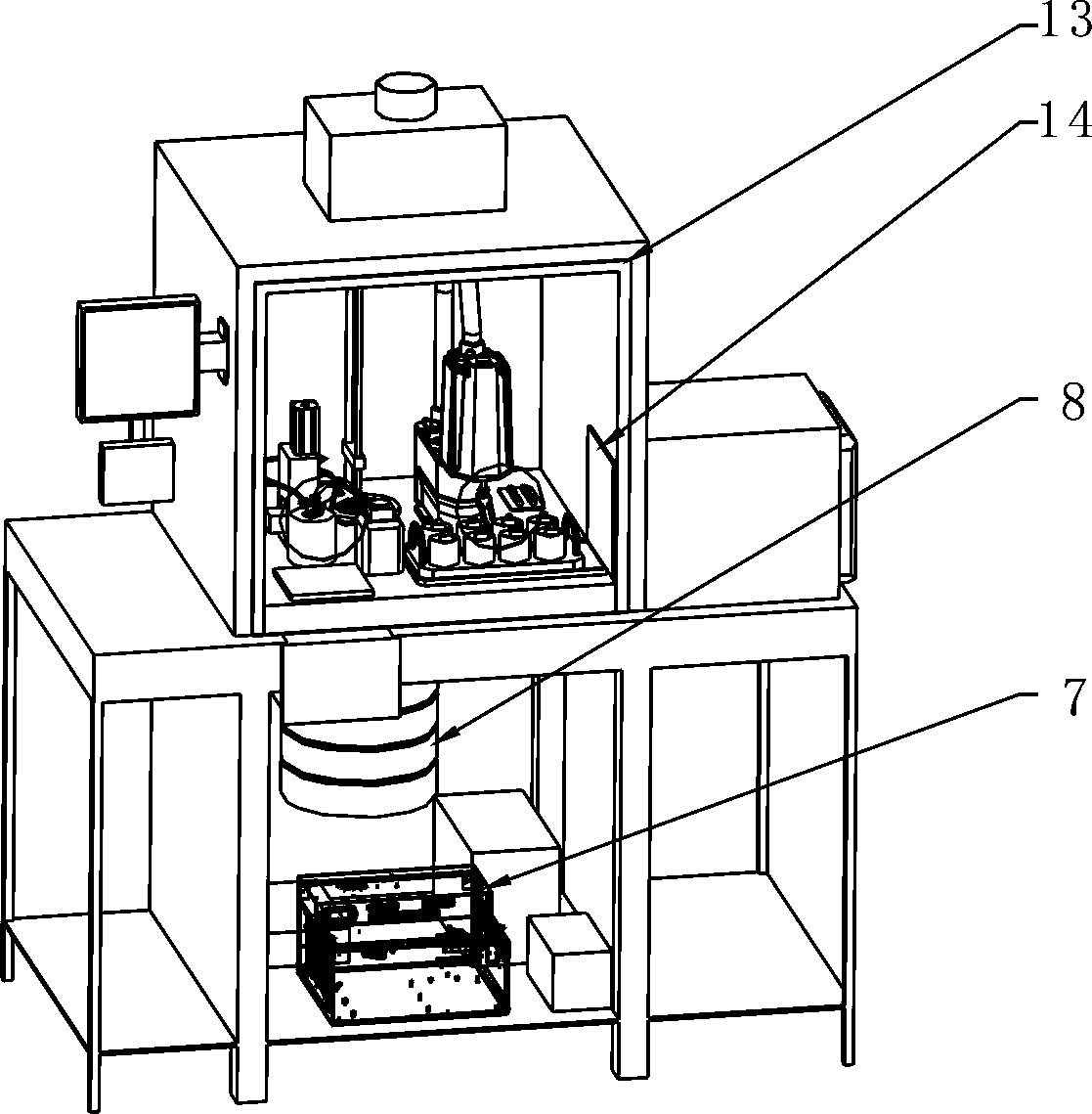 Automatic loading system and method for radio isotope liquid medicine capsules