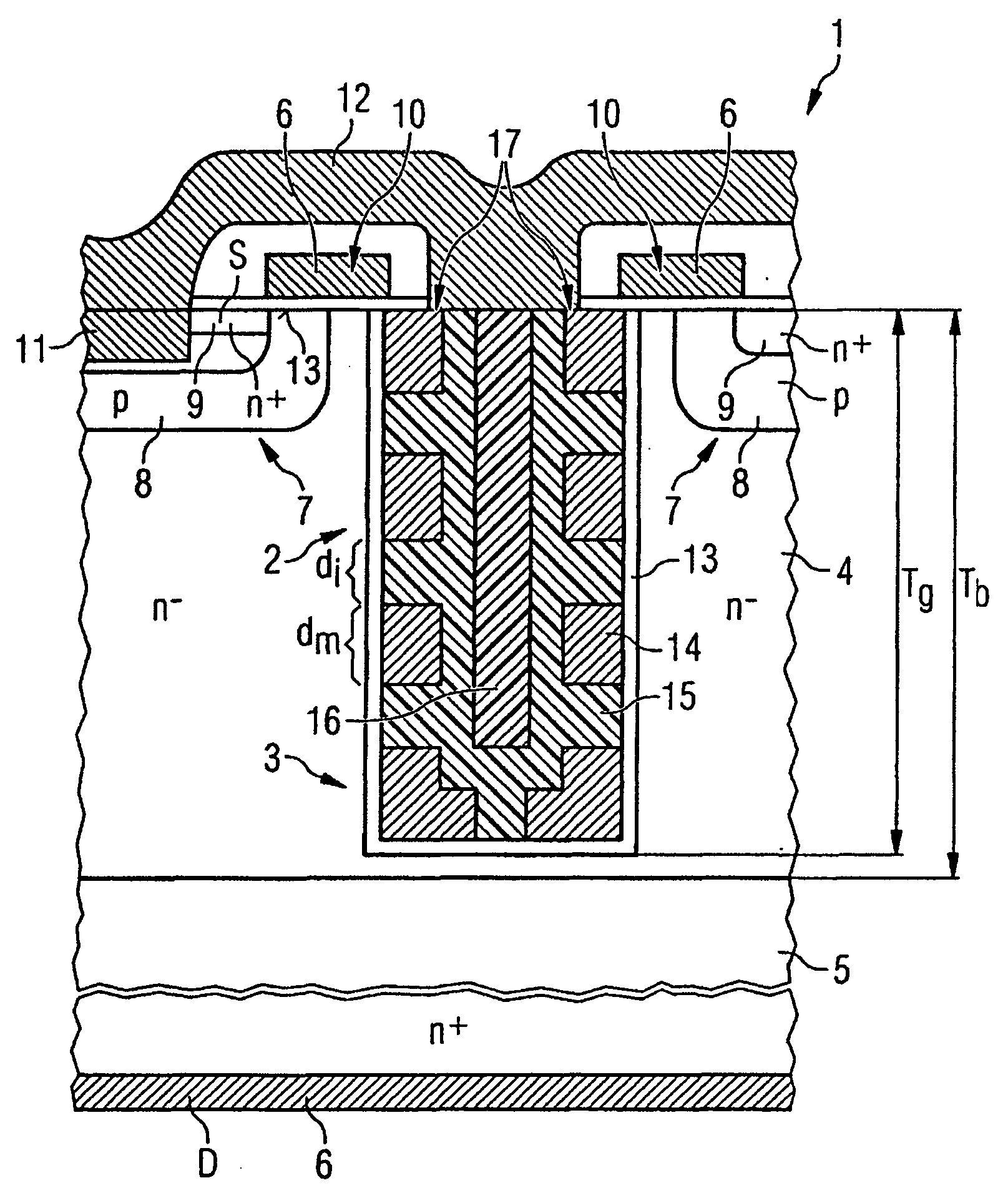 Process for patterning capacitor structures in semiconductor trenches